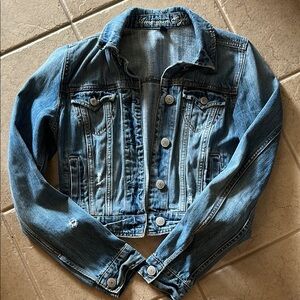 American Eagle Outfitters Distressed Jean Jacket
